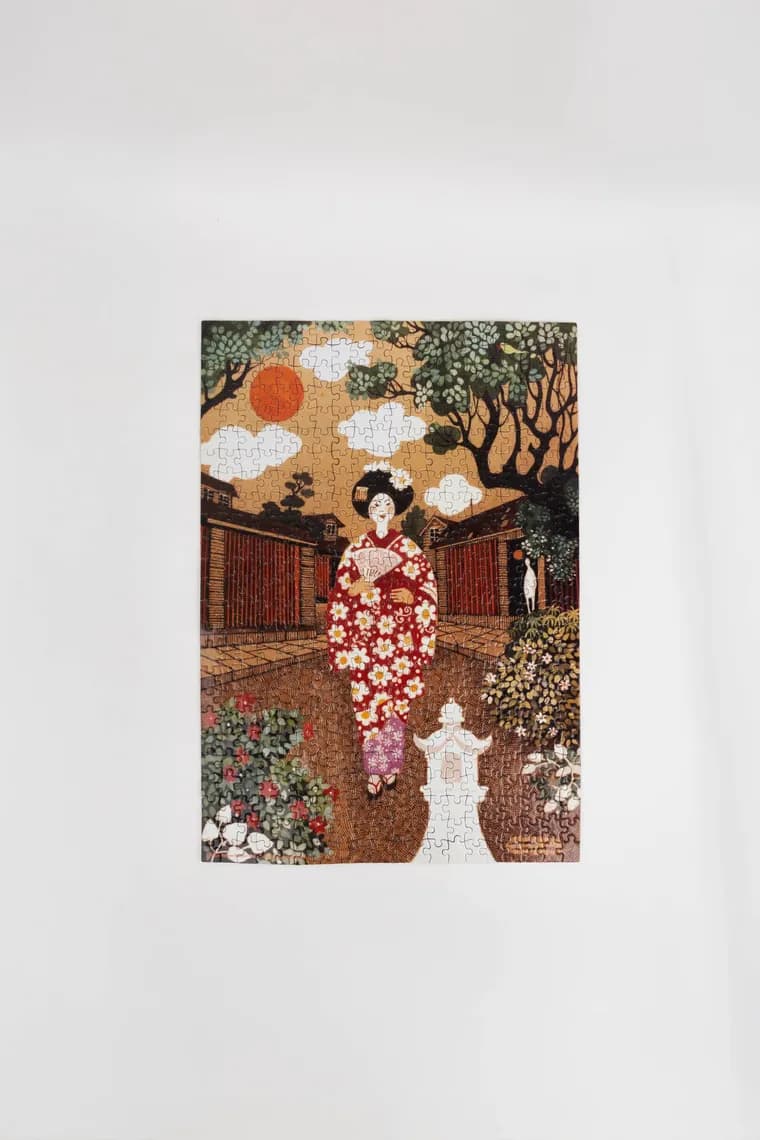 Girl in Kimono 500 piece puzzle thumbnail 4