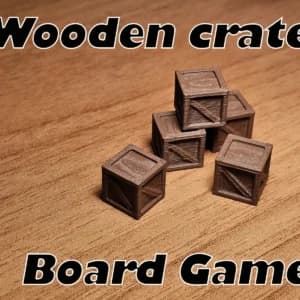 Universal Tokens - Wooden Crate view 1