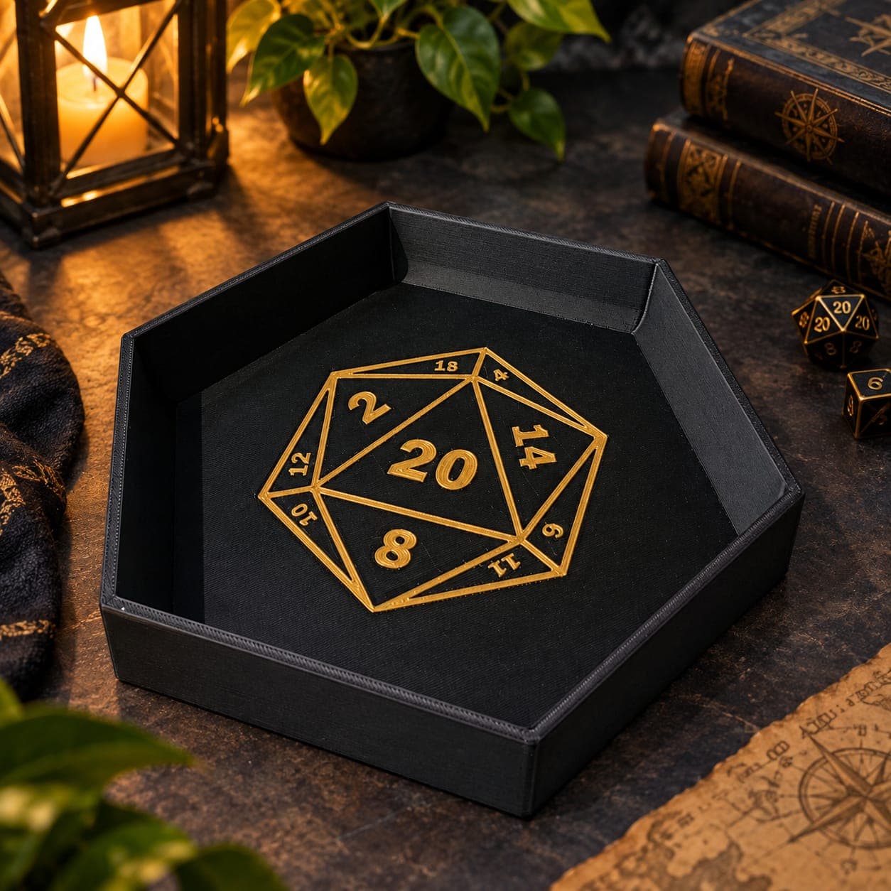 D20 Themed Dice Tray view 1