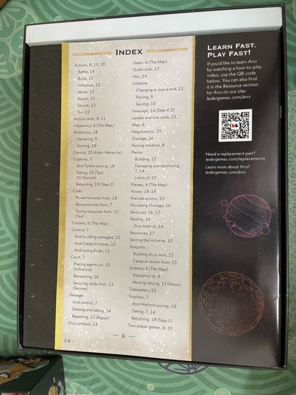 Arcs board game  Insert - Image 6