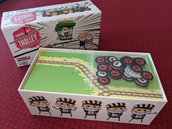 Trial By Trolley Board Game Box Insert - Image 2