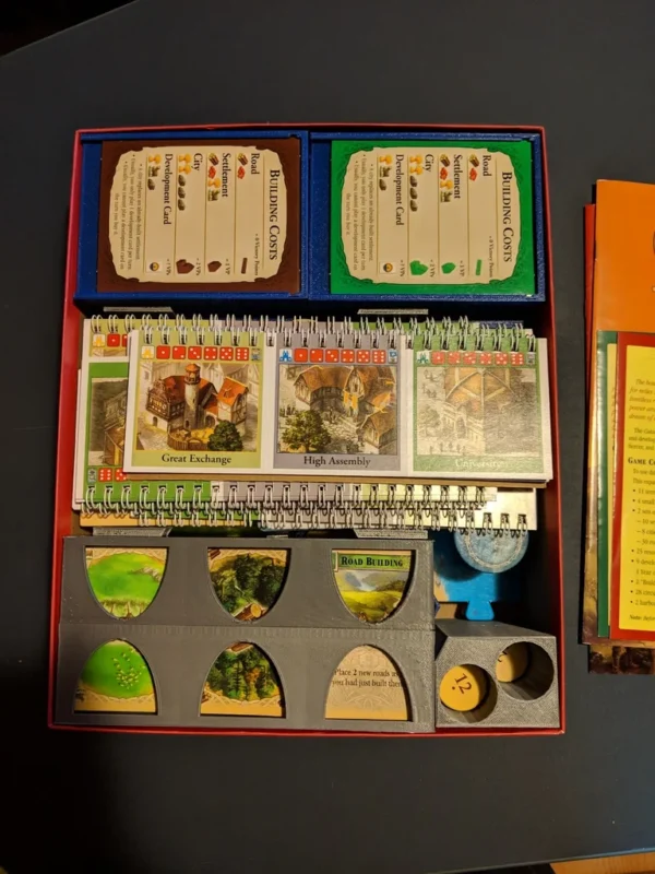 Catan Insert - Base + Seafarers + Cities and Knights + 5-6 Expansion