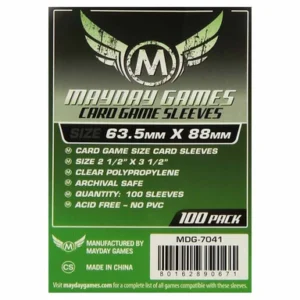 Mayday: Card Game Sleeves 63.5mm x 88mm Green (100)