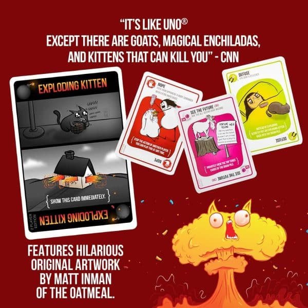 Exploding Kittens Game + Travel box Insert - Image 4