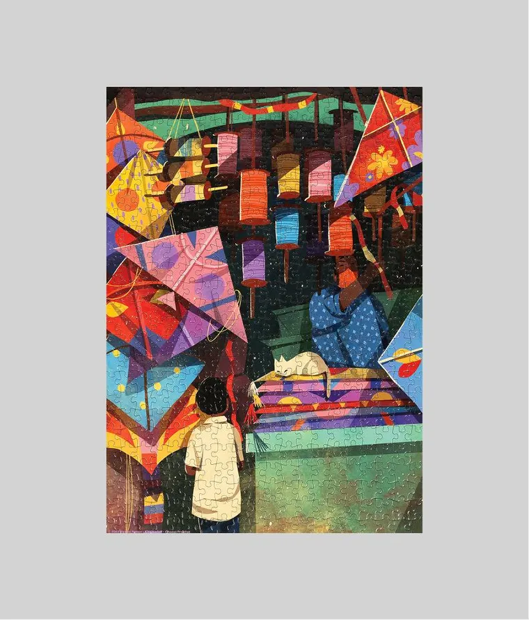 Kite Market 500 piece puzzle - Image 2